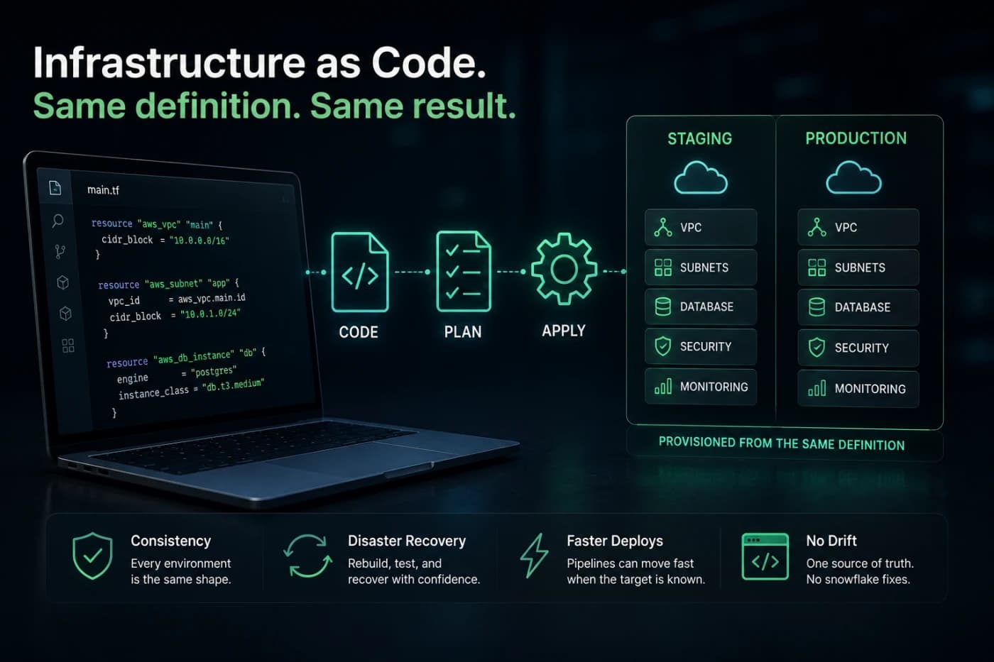 What 'infrastructure as code' actually buys you